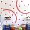 Vinyl Baseball Wall Decals Big Baseball Stitches Stickers Peel and Stick Ceiling Decals Baseball Lace Wall Stickers Large Sport Ball Wall Stickers for Teens Boy Girl Bedroom Playroom Decor